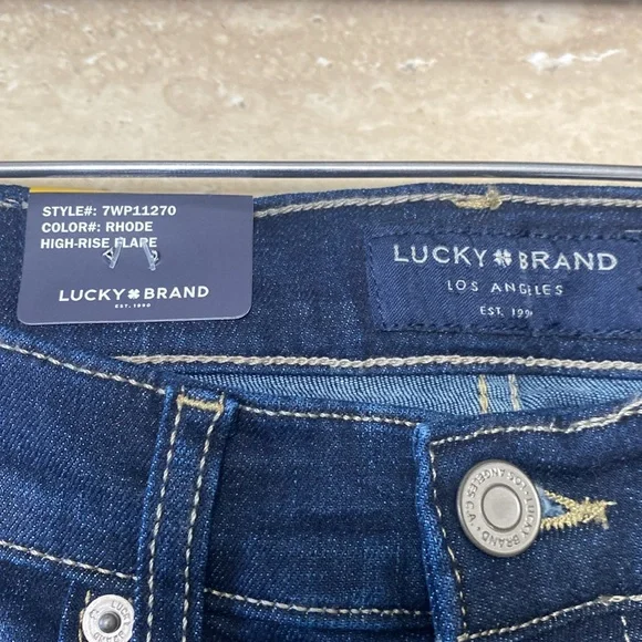 NWT Lucky Brand High-Rise Flare Jeans, see measurements in photos below - Picture 4 of 12